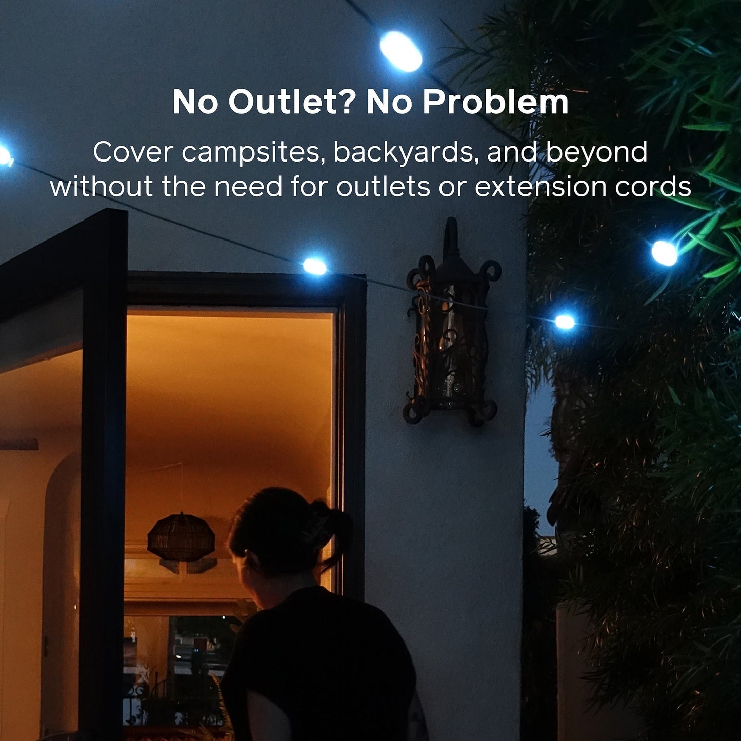 Solar String Lights: 44' Color