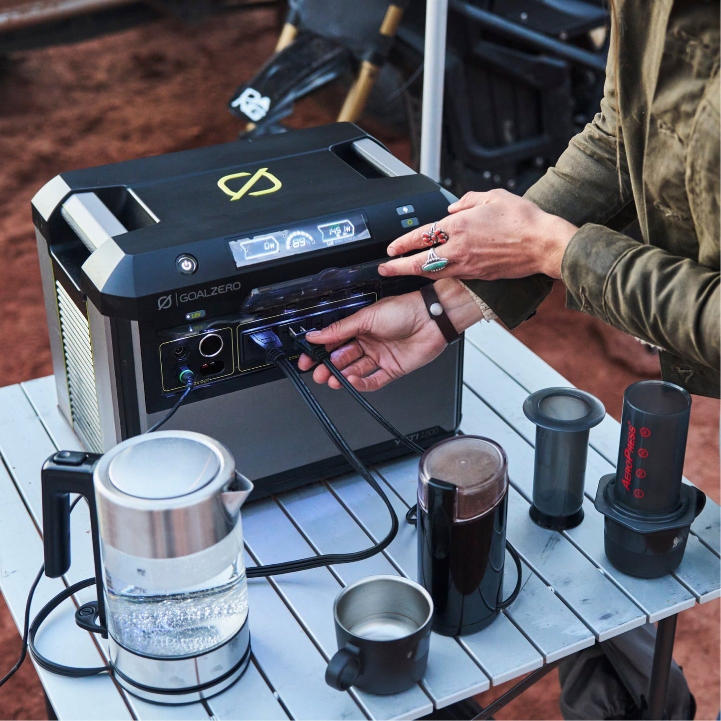 Goal Zero Yeti 1500 + 400W Solar Generator